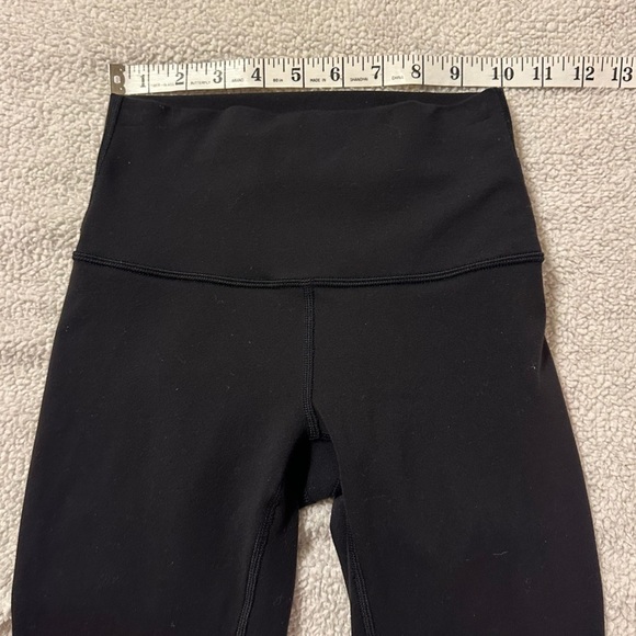 Lululemon Black Wunder Under Crop Hi-Rise Full-On Luon Leggings - Picture 9 of 13